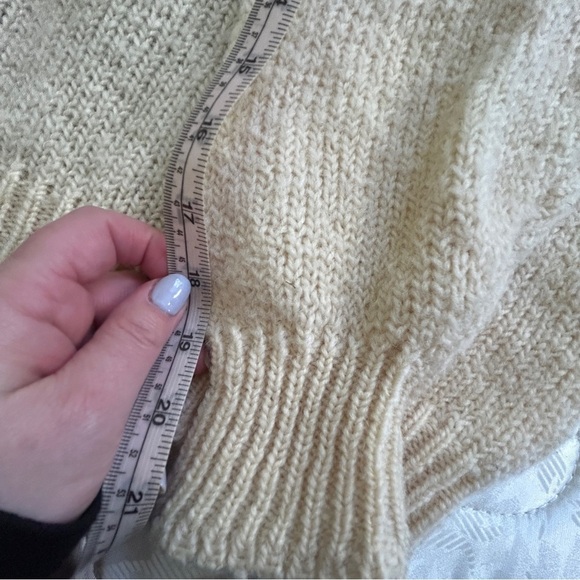 HERITAGE vintage Irish Intarsia sweater 100% wool size medium - Picture 6 of 8